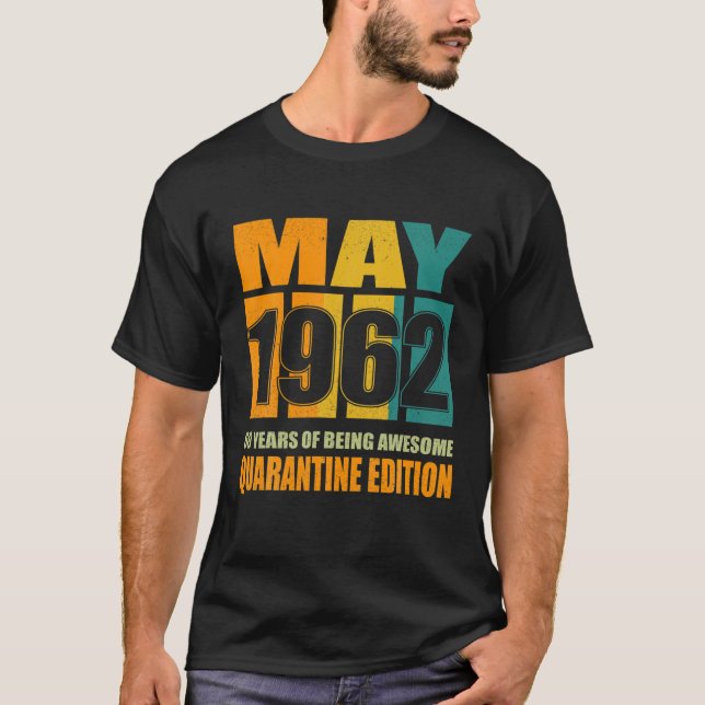 60:e födelsedagen Retro Begränsad Edition 1962 Qua T Shirt (Framsida)