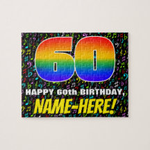 60:e födelsedagen - Roligt, färgstarka musiksymbol