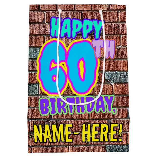 60:e födelsedagen: Roligt, Urban Graffiti Inspired (Baksidan)