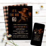 60:e födelsedagen: Rustic Cowboy Land Hat Boots Inbjudningar<br><div class="desc">60:e födelsedagen Rustic Cowboy Land Western Hat Boots Invation Inbjudan Downloadable Instant Digital Download har ett par lädercowboystövlar med hatt och din personlig 60:e födelsedagsfest inbjudan-information nedan. Designad av Evco Studio www.zazzle.com/store/evcostudio</div>