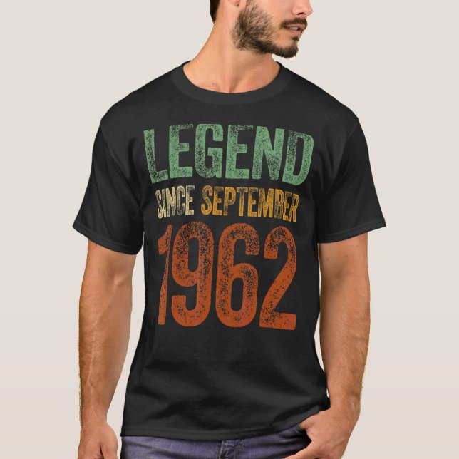 60:e födelsedagen september Born 60 år sedan T Shirt (Framsida)