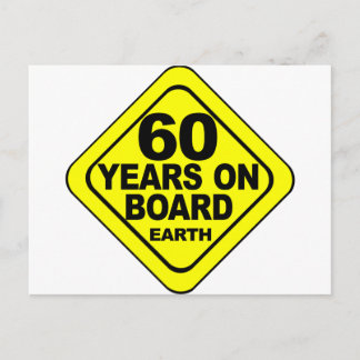 60:e födelsedagen vykort