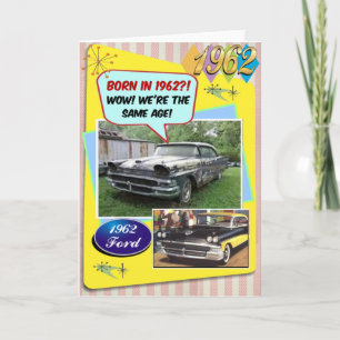 60:e födelsedagen! Wow, samma ålder som 1962 Chevy Kort