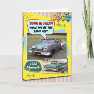 60:e födelsedagen! Wow, samma ålder som 1962 Chevy Kort