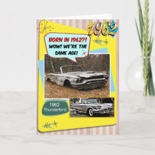 60:e födelsedagen! Wow, samma ålder som 1962 Chevy Kort