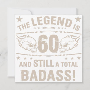 60:e födelsedagsbadass kort