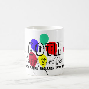 60:e födelsedagsballongen Humor Mugg