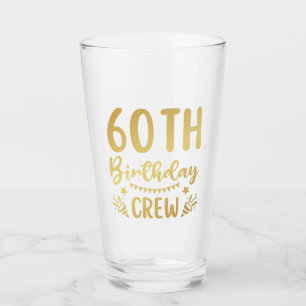 60:e födelsedagsbesättningen 60 Party-besättningen Glaskopp