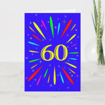 60:e födelsedagsexplosionskort