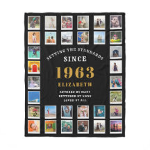 60:e födelsedagsfamiljens fotokollage 32 fotografi