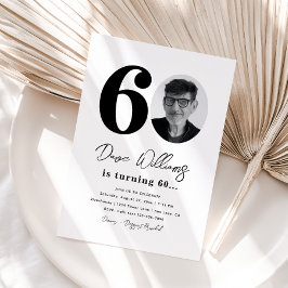 60:e Födelsedagsfest inbjudan | 60:e födelsedagen