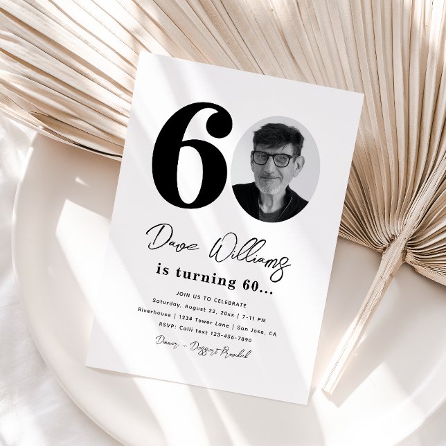 60:e Födelsedagsfest inbjudan | 60:e födelsedagen (Skapare uppladdad)