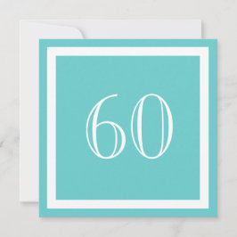 60:e Födelsedagsfest inbjudan-Aqua Inbjudningar