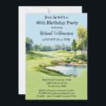 60:e Födelsedagsfesten Manar Golf-Temaparty Inbjudningar<br><div class="desc">Det här festliga och färgstarka 60:e Födelsedagsfest inbjudan har ett Golftema och det är perfekt för en Golfer. Den har en Golf Cart med Golf-Klubbar på en Golf Course, mycket att anpassa för att passa ditt eget evenemang. Vi har alla ingredienser för att göra det till ett speciellt party -...</div>