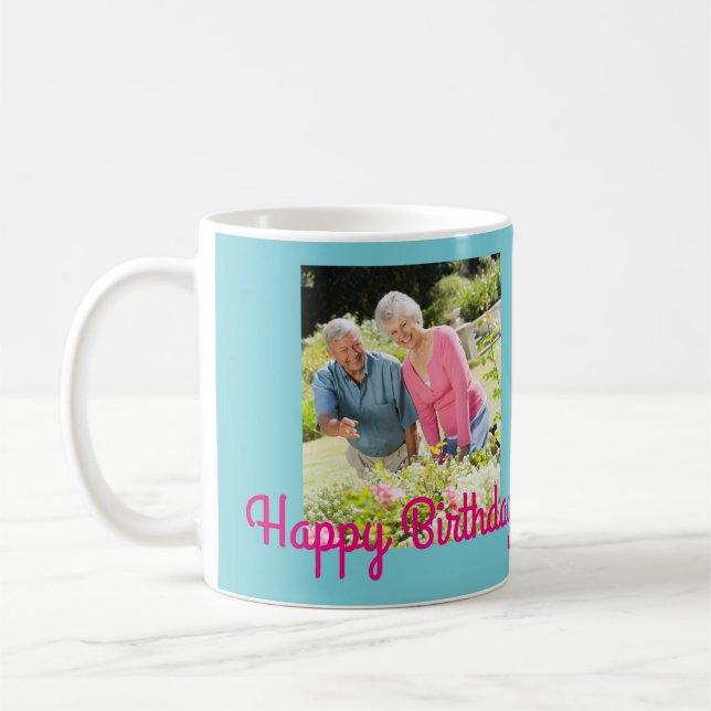 60:e Födelsedagsfestens fotogåva med fantastiska 6 Kaffemugg (Vänster)