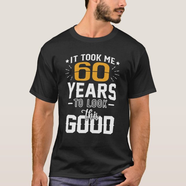 60:e födelsedagsfestens roliga gåva min Bday vid 6 T Shirt (Framsida)