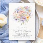 60:e Födelsedagsfestens vattenfärgsBouquet-Blommig Inbjudningar<br><div class="desc">En elegant vattenfärgsbukett med vintage blommor dekorerar överdelen av detta 60:e födelsedagsfest inbjudan. De mjuka pastellblommorna accentueras med modern konst.</div>