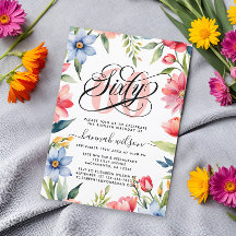 60:e Födelsedagsfestens vattenfärgsfoto för Blommi