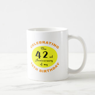 60:e födelsedagsgag-gåva kaffemugg