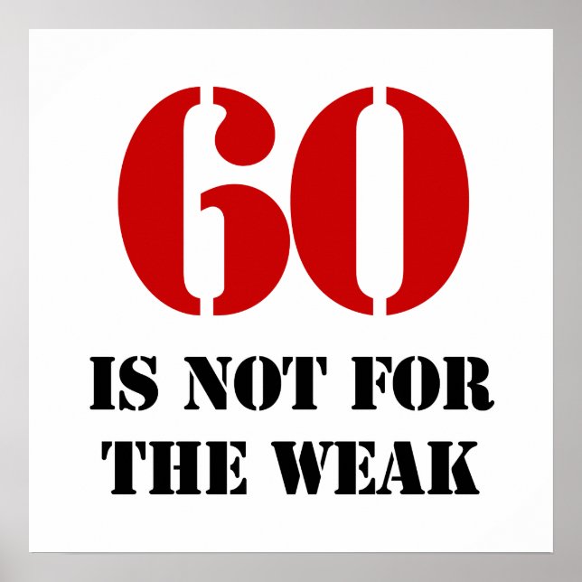 60:e födelsedagsgag-gåva poster (Framsidan)