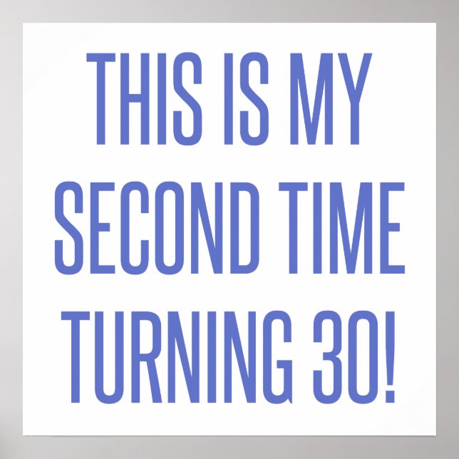 60:e födelsedagsgag-gåva poster (Framsidan)