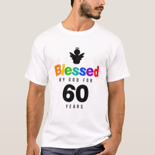 60:e födelsedagsgåva från kristna som Gud välsigna T Shirt