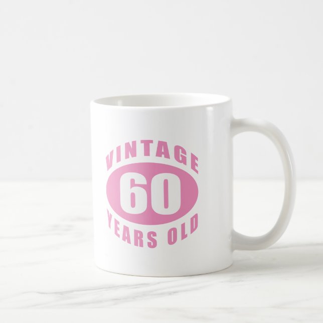 60:e födelsedagsgåvor till henne kaffemugg (Höger)