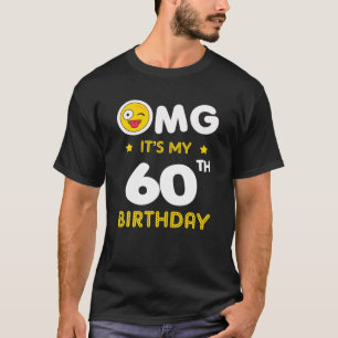 60:e födelsedagsgåvor till Twin Brothers Funny Bir T Shirt
