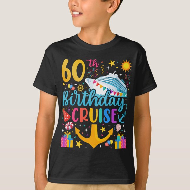 60:e födelsedagsgubben B-Day Party Boy T Shirt (Framsida)