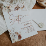 60:e födelsedagsinbjudan Boho Pampas Inbjudningar<br><div class="desc">Boho Birthday-inbjudningar är perfektens sätt att meddela din födelsedag till dina gäster. Varje födelsedagsinbjudan har en komplicerad utformning av blommigten och en vacker typografi i neutralt färg, inklusive terracotta, beige och ärliga toner. De kommer säkert att imponera på dina gäster och ange tonen för din speciella dag. Terracotta-födelsedagsinbjudningar finns också...</div>