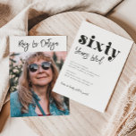 60:e födelsedagsinbjudan | Foto 60:e födelsedagen Inbjudningar<br><div class="desc">60:e födelsedag - Redot för fotoinbjudan att bli personlig av dig!</div>