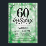 60:e födelsedagsinbjudan Grönt Glitter Inbjudningar<br><div class="desc">60:e födelsedagsinbjudan med Grönt String Ljus med Grönt Glitter bakgrund. Grönt Birthday. Vuxen Birthday. Manar eller Women Bday Inbjudan. 13:e 15:e 16:e 18:e 20:e 30:e 40:e 60:e 70:e 80:e 90:e 100:e, oavsett ålder. Om du vill göra ytterligare anpassningar klickar du på knappen "Anpassa" och användor verktyg som är utformat för...</div>