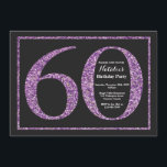 60:e födelsedagsinbjudan till Lila Glitter Chalkbo Inbjudningar<br><div class="desc">60:e födelsedagsinbjudan. Svarta och Lila Glitter Födelsedagsfest Inbjudan med Chalkboard Background. Överraskad födelsedag. Vuxen Birthday. Manar eller Kvinnor Bday Bash Party. Om du vill göra ytterligare anpassningar klickar du på knappen "Anpassa" och användor verktyg som är utformat för att ändra mallen.</div>