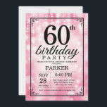 60:e födelsedagsinbjudan till Rosa Glitter Inbjudningar<br><div class="desc">60:e födelsedagsinbjudan med Rosa String Ljus med Rosa Glitter bakgrund. Rosa Birthday. Vuxen Birthday. Manar eller Women Bday Inbjudan. 13:e 15:e 16:e 18:e 20:e 30:e 40:e 60:e 70:e 80:e 90:e 100:e, oavsett ålder. Om du vill göra ytterligare anpassningar klickar du på knappen "Anpassa" och användor verktyg som är utformat för...</div>