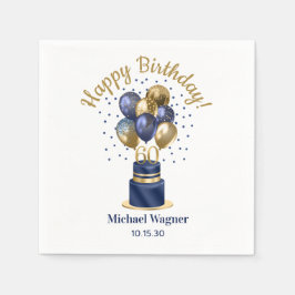 60:e födelsedagskalkningen Ballonkummel Pappersservett