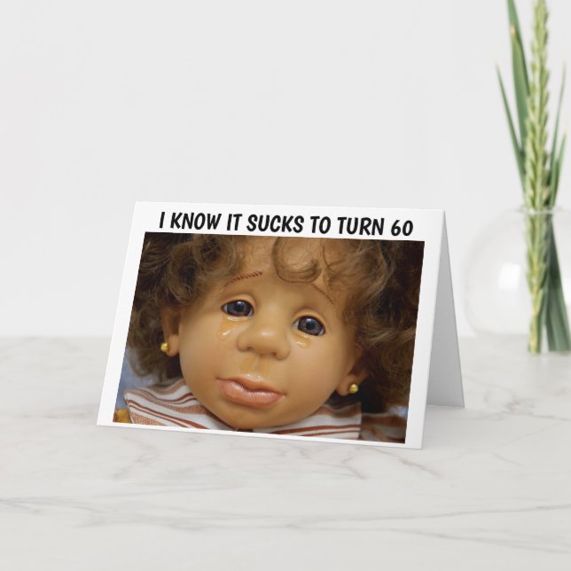 60:E FÖDELSEDAGSKORT, DU ÄR FORTFARANDE EN DOLL KORT (Framsida)