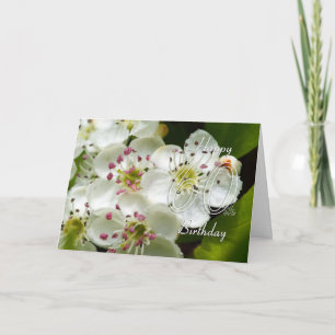 60:e födelsedagskortet med blomma - Blommigt 60:e Kort