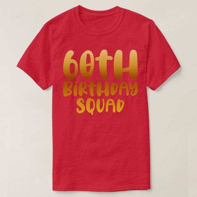 60:e födelsedagspatrull t shirt (Design framsida)