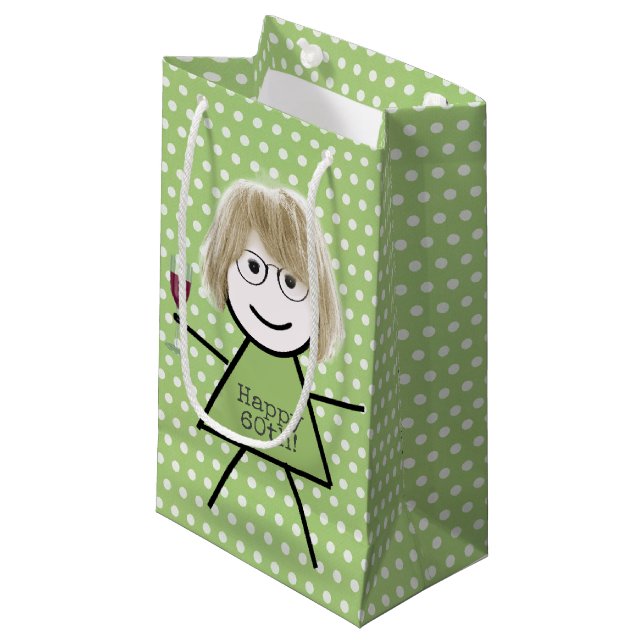 60:e födelsedagspennflickan på Polka dots (Framsidan Vinklad)