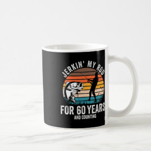 60:e födelsedagspresent till Fiskare i Manar Finny Kaffemugg