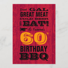 60:e födelsedagsstrill ut inbjudningar