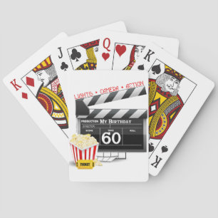 60:e födelsedagstäckande filmtema spel kort