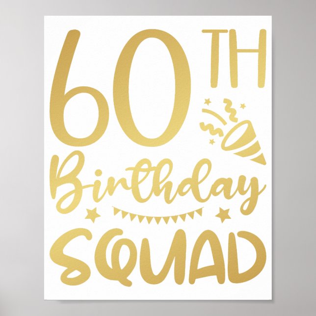 60:e födelsedagstorget 60 Party-besättning Poster (Framsidan)