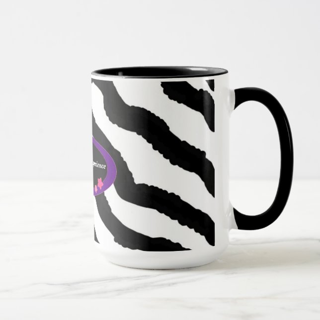 60:e födelsedagsutskriften Zebra Päls Mugg (Höger)