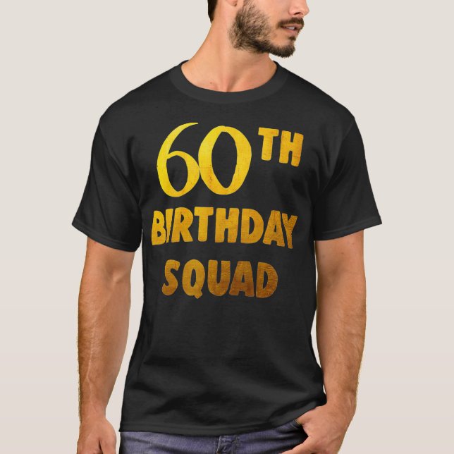 60:e födelsetalet för grupp 60: Födelsekatorget T Shirt (Framsida)