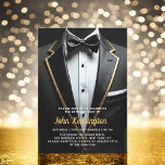 60:e händelsen i Svart- och Guld Tuxedo-dagstidnin Inbjudningar<br><div class="desc">Fira i stil med den här inbjudan till nyårsaftonferensen i Black and Guld Tuxedo, där elegans och sofistikering uttrycks. Den eleganta svarta bakgrunden och de skuggande accenterna från guld anger tonen för en luxuriös affär, perfekt för en milstolpe firande. Med sin förfinade tuxedo-inspirerade utformning fångar den här inbjudan kärnan i...</div>