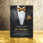 60:e händelsen i Svart- och Guld Tuxedo-dagstidnin Inbjudningar<br><div class="desc">Fira i stil med den här inbjudan till nyårsaftonferensen i Black and Guld Tuxedo, där elegans och sofistikering uttrycks. Den eleganta svarta bakgrunden och de skuggande accenterna från guld anger tonen för en luxuriös affär, perfekt för en milstolpe firande. Med sin förfinade tuxedo-inspirerade utformning fångar den här inbjudan kärnan i...</div>