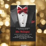 60:e händelsen Svart och Röd Tuxedo-födelsedag Inbjudningar<br><div class="desc">Fira i stil med den här inbjudan till Svart och Red Tuxedo-födelsedagseftermiddagen, med elegans och sofistikering. Den eleganta svarta bakgrunden och tonen anger tonen för en luxuriös affär, perfekt för en milstolpe firande. Med sin förfinade tuxedo-inspirerade utformning fångar den här inbjudan kärnan i en klasskväll fylld med minnesvärda stunder. Anpassa...</div>