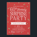 60:e inbjudan till konfetti-överraskningspartiet G<br><div class="desc">Chicens och snyggtens 60:e inbjudan till överraskningspartiet innehåller ett elegant faux guld konetti-tema med modern typografi. Anpassa färg i bakgrunden för att matcha händelsetemat färg. För en ännu mer minnesvärd inbjudan väljer du en urklippsform, texturerad papper eller en dubbla tjock papper. Om anpassningsbarna fyller år ska du meddela oss och...</div>