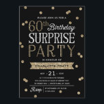 60:e inbjudan till konfetti-överraskningspartiet G<br><div class="desc">Chicens och snyggtens 60:e inbjudan till överraskningspartiet innehåller ett elegant faux guld konetti-tema med modern typografi. Anpassa färg i bakgrunden för att matcha händelsetemat färg. För en ännu mer minnesvärd inbjudan väljer du en urklippsform, texturerad papper eller en dubbla tjock papper. Om anpassningsbarna fyller år ska du meddela oss och...</div>